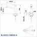 Смесител BLANCO AMBIS - S стомана с обработка
