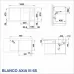КУХНЕНСКА МИВКА BLANCO AXIA III 6 S, ДЯСНО КОРИТО - ЦВЯТ АНТРАЦИТ - 523472