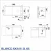 КУХНЕНСКА МИВКА BLANCO AXIA III XL 6 S - ЦВЯТ СКАЛИСТО СИВ - 523511