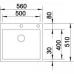КУХНЕНСКА МИВКА BLANCO CLARON 500-IF/A - 521633 КУХНЕНСКА МИВКА BLANCO CLARON 500-IF/A - 521633