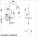 СМЕСИТЕЛ BLANCO CARENA ХРОМ - 520766