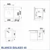 КУХНЕНСКА МИВКА BLANCO DALAGO 45 - ЦВЯТ СКАЛИАСТО СИВ - 518846