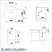 КУХНЕНСКА МИВКА BLANCO DALAGO 5 - ЦВЯТ СКАЛИСТО СИВ - 518848