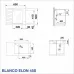 КУХНЕНСКА МИВКА BLANCO ELON 45 S - ЦВЯТ АНТРАЦИТ - 524824 КУХНЕНСКА МИВКА BLANCO ELON 45 S - ЦВЯТ АНТРАЦИТ - 524824