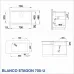 КУХНЕНСКА МИВКА BLANCO ETAGON 700-U - ЦВЯТ ЧЕРЕН - 525891