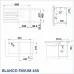 КУХНЕНСКА МИВКА BLANCO FAVUM 45 S - ЦВЯТ ЧЕРЕН - 526081