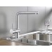 СМЕСИТЕЛ BLANCO LINUS-S ХРОМ С ЛЯВА РЪКОХВАТКА - 514016