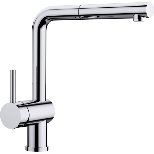 СМЕСИТЕЛ BLANCO LINUS-S ХРОМ С ЛЯВА РЪКОХВАТКА - 514016