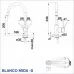 СМЕСИТЕЛ BLANCO MIDA-S ЦВЯТ АНТРАЦИТ - 521455