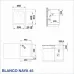 BLANCO NAYA 45 и BLANCO MIDA цвят Антрацит - 525222519415 BLANCO NAYA 45 и BLANCO MIDA цвят Антрацит - 525222519415