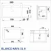 КУХНЕНСКА МИВКА BLANCO NAYA XL 9 - ЦВЯТ АНТРАЦИТ - 521811 КУХНЕНСКА МИВКА BLANCO NAYA XL 9 - ЦВЯТ АНТРАЦИТ - 521811