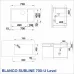 Кухненска мивка BLANCO SUBLINE 700-U LEVEL - цвят БЯЛ - 523542
