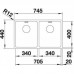 КУХНЕНСКА МИВКА BLANCO ANDANO 340/340-IF - 522981