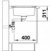 КУХНЕНСКА МИВКА BLANCO AXIS III 45 S - IF - 522102
